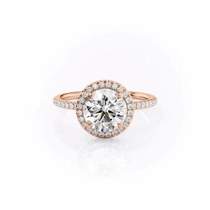 The Michelle Set With A 3.5 Carat Round Moissanite