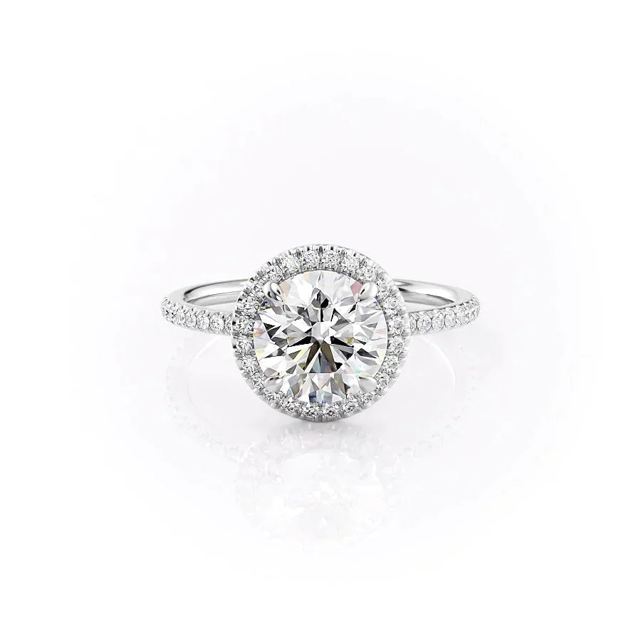 The Michelle Set With A Round Moissanite