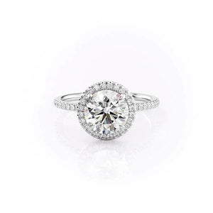 The Michelle Set With A Round Moissanite