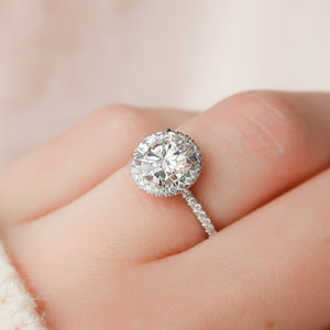 The Michelle Set With A 2 Carat Round Lab Diamond