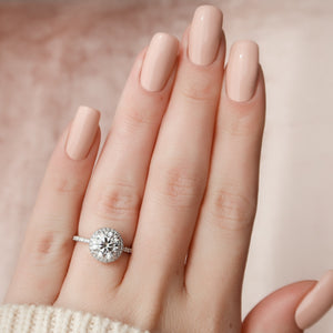 The Michelle Set With A 2 Carat Round Lab Diamond