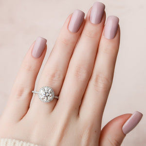 The Michelle Set With A 2 Carat Round Lab Diamond