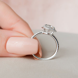 The Michelle Set With A 2 Carat Round Lab Diamond