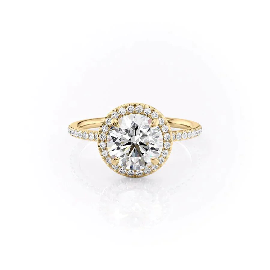 The Michelle Set With A 1 Carat Round Moissanite
