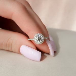 The Michelle Set With A 2 Carat Round Lab Diamond