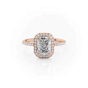 The Michelle Set With A 1 Carat Radiant Moissanite