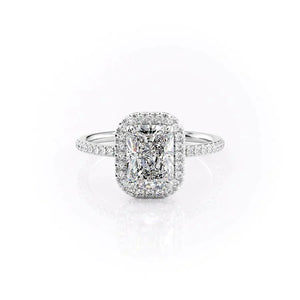 The Michelle Set With A 3 Carat Radiant Moissanite