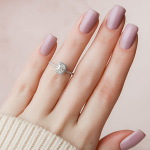 The Michelle Set With A 2 Carat Radiant Lab Diamond