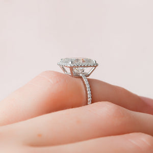 The Michelle Set With A 2 Carat Radiant Lab Diamond
