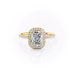 The Michelle Set With A 4 Carat Radiant Moissanite