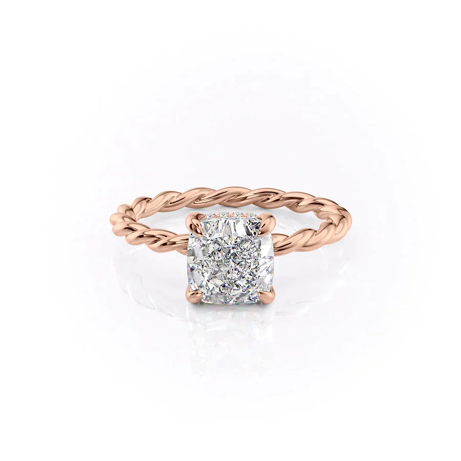 The Alice Set With A 1 Carat Cushion Lab Diamond