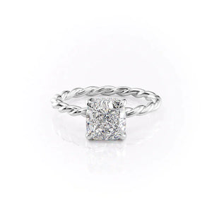 The Alice Set With A 1.5 Carat Cushion Lab Diamond