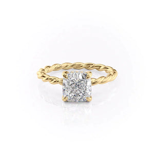 The Alice Set With A 3 Carat Cushion Lab Diamond