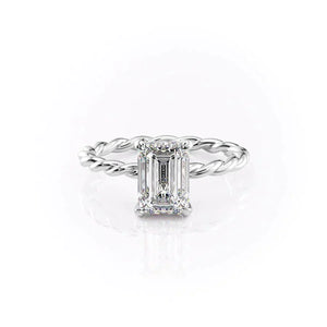 The Alice Set With A 1 Carat Emerald Lab Diamond