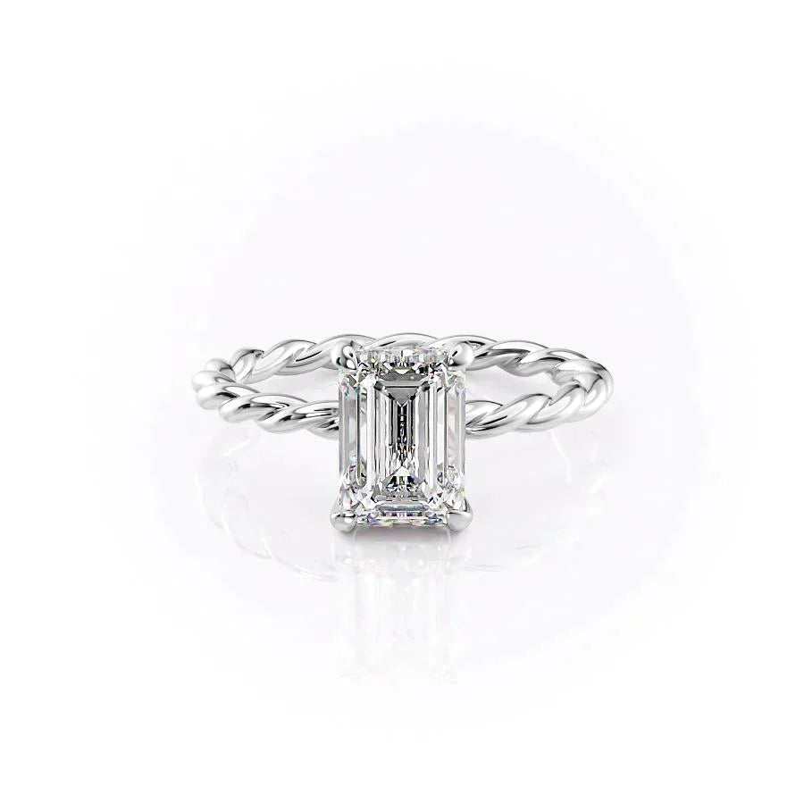 The Alice Set With A Emerald Moissanite