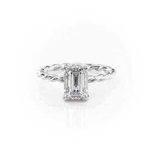 The Alice Set With A Emerald Moissanite