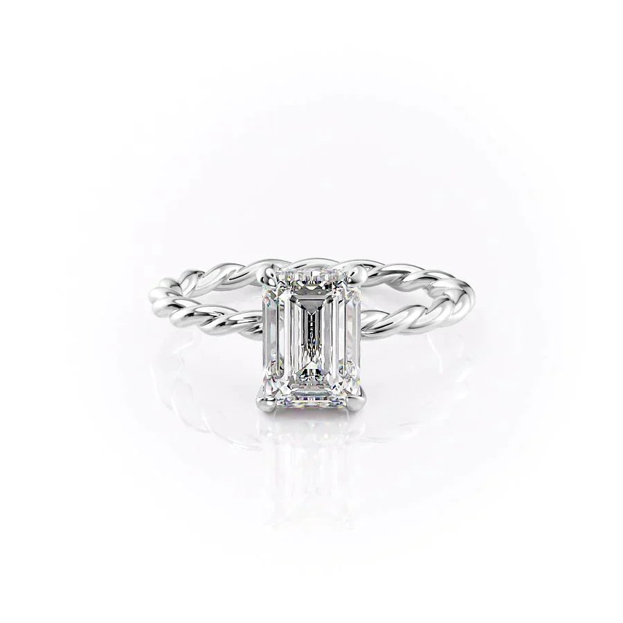 The Alice Set With A 1 Carat Emerald Lab Diamond