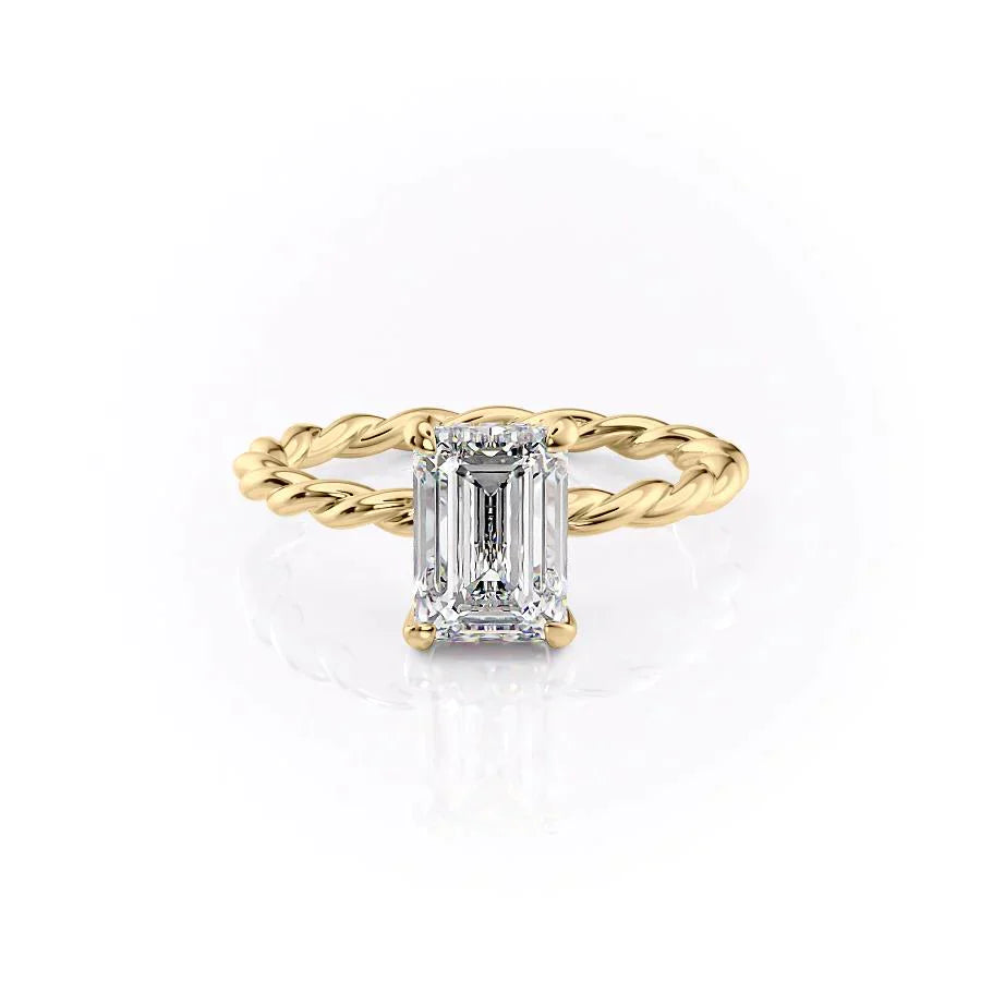 The Alice Set With A 2 Carat Emerald Lab Diamond