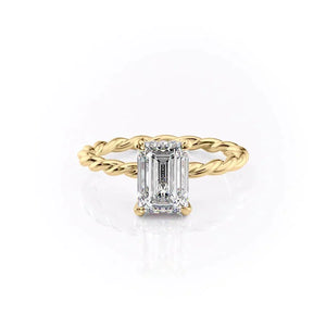 The Alice Set With A Emerald Moissanite