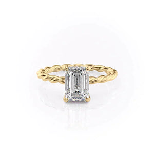 The Alice Set With A 2 Carat Emerald Lab Diamond