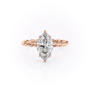 The Alice Set With A Marquise Moissanite