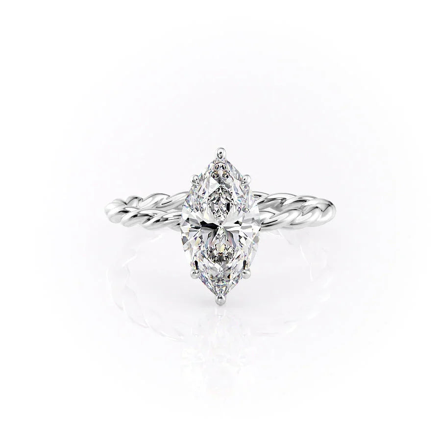 The Alice Set With A Marquise Moissanite