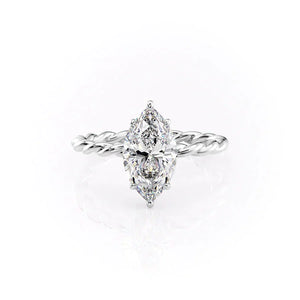 The Alice Set With A 2 Carat Marquise Lab Diamond