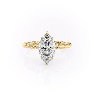 The Alice Set With A 1.5 Carat Marquise Moissanite