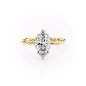 The Alice Set With A 1.5 Carat Marquise Lab Diamond