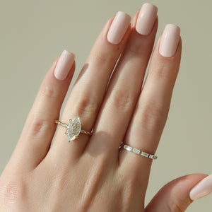 The Alice Set With A 2 Carat Marquise Lab Diamond