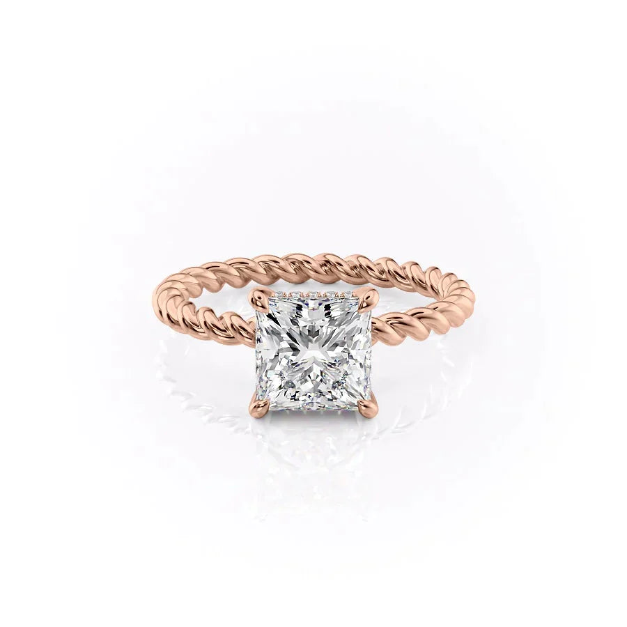 The Alice Set With A 2 Carat Princess Lab Diamond