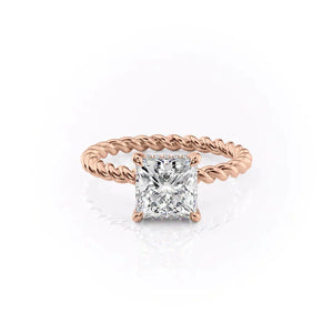 The Alice Set With A 3 Carat Princess Lab Diamond