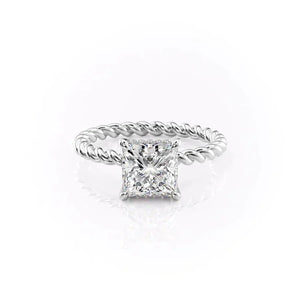 The Alice Set With A 2.5 Carat Princess Lab Diamond