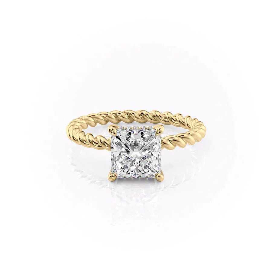 The Alice Set With A 2 Carat Princess Lab Diamond