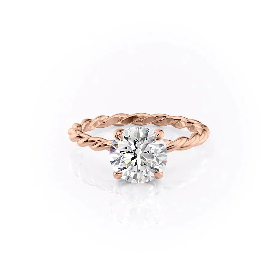 The Alice Set With A 3 Carat Round Lab Diamond