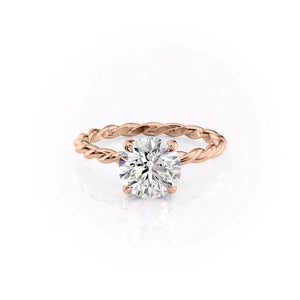 The Alice Set With A 3 Carat Round Lab Diamond