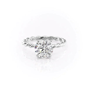 The Alice Set With A 2 Carat Round Lab Diamond