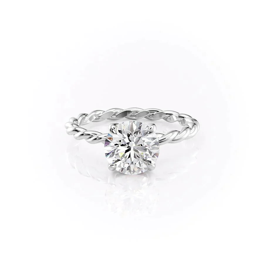 The Alice Set With A 3 Carat Round Lab Diamond