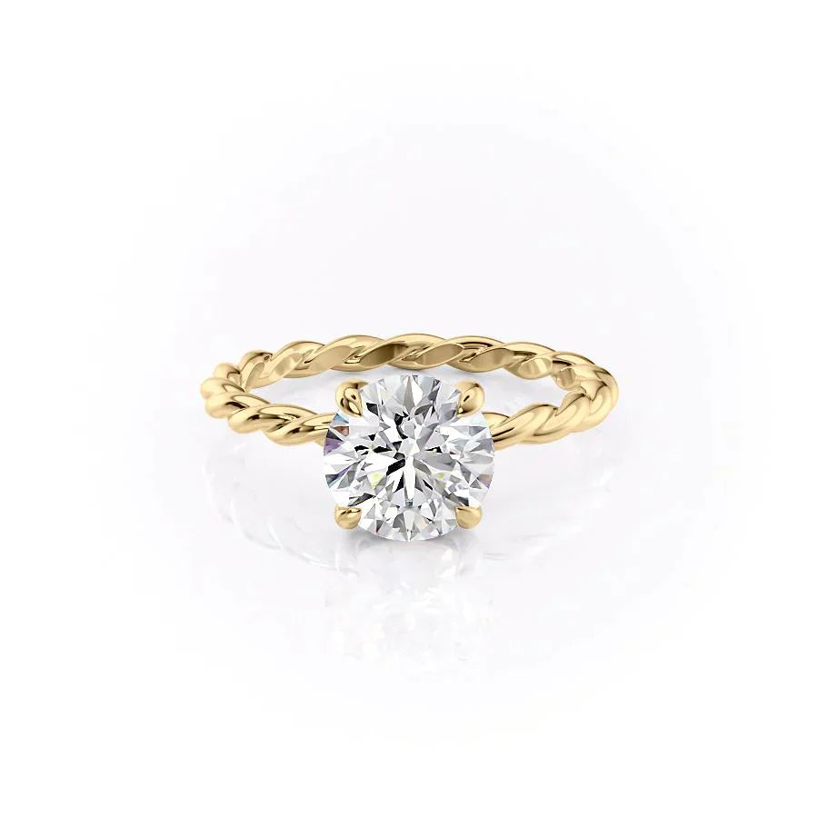 The Alice Set With A 2.5 Carat Round Lab Diamond