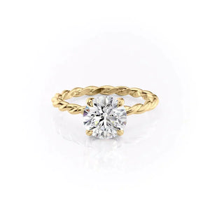 The Alice Set With A 3 Carat Round Lab Diamond