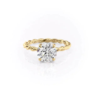 The Alice Set With A Round Moissanite
