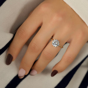 The Alice Set With A 2 Carat Round Lab Diamond