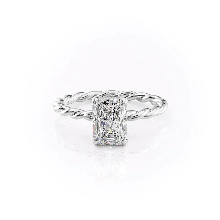 The Alice Set With A Radiant Moissanite