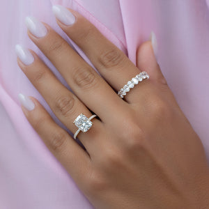 4ct Oval U Prong Eternity