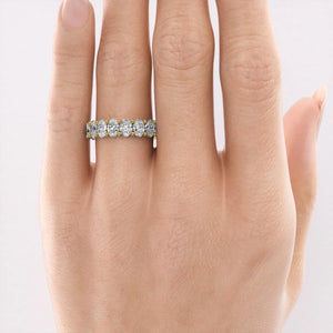 4.5ct Oval U Prong Eternity