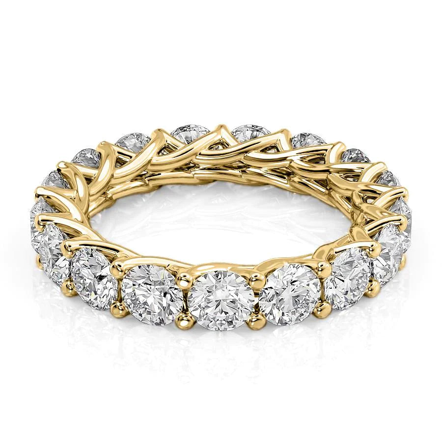 4ct Round Trellis Eternity
