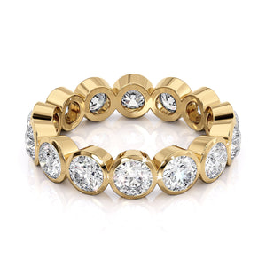 3ct Round Bezel Eternity
