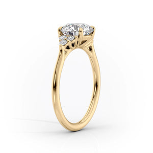 The Scarlett Set With A 1.5 Carat Cushion Moissanite