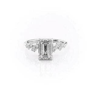 The Mia Set With A 1 Carat Emerald Lab Diamond
