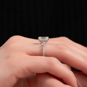 The Mia Set With A 1 Carat Emerald Lab Diamond
